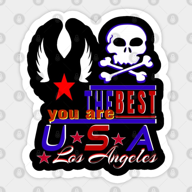 surfing festival in Los Angeles You Are The Best USA Design of sea pirates Sticker by Top-you